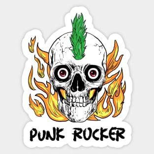 Punk Rocker | Black Letter Sticker